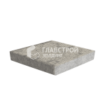 Тротуарная плитка Ромб 3Д, аляска на камне, 6 см