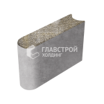 Бордюрный камень БРШ 50.20.8, степь с гранитной крошкой