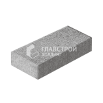 Тротуарная плитка Прямоугольник 600х300х60, серо-белая на камне